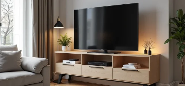 Les tendances 2026 à adopter pour sublimer votre salon avec un meuble TV d’angle Les tendances 2026 à adopter pour sublimer votre salon avec un meuble TV d’angle